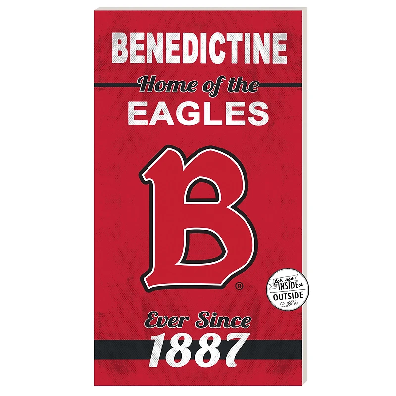 Benedictine Eagles 11" x 20" Indoor/Outdoor Home Of The Sign