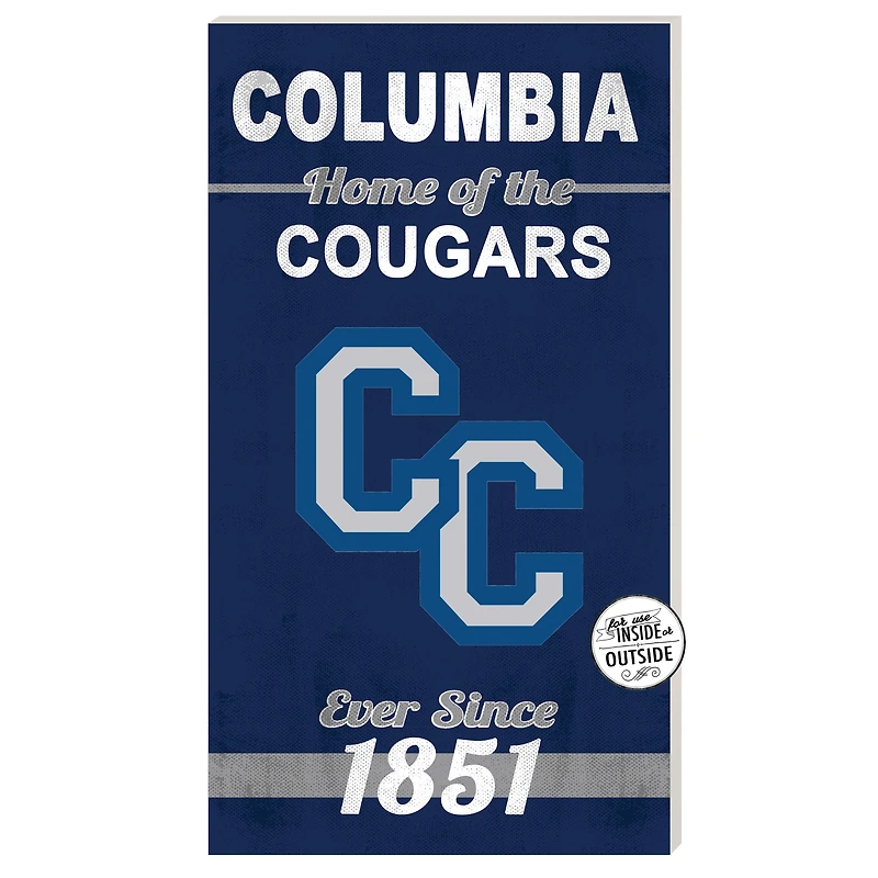 Columbia College of Missouri Cougars 11" x 20" Indoor/Outdoor Home Of The Sign