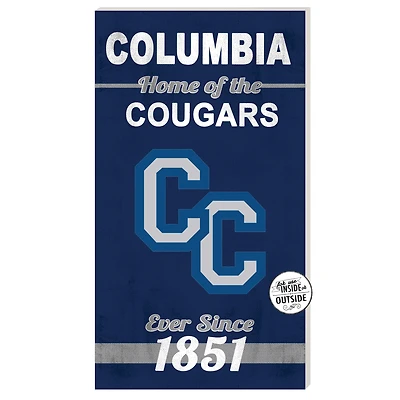 Columbia College of Missouri Cougars 11" x 20" Indoor/Outdoor Home Of The Sign