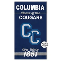 Columbia College of Missouri Cougars 11" x 20" Indoor/Outdoor Home Of The Sign
