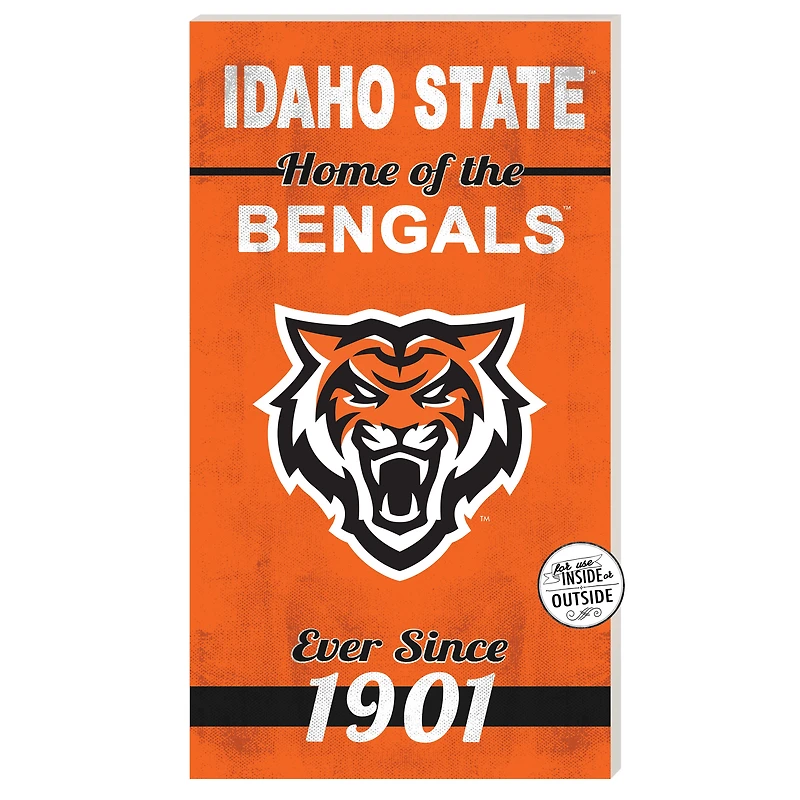 Idaho State Bengals 11" x 20" Indoor/Outdoor Home Of The Sign