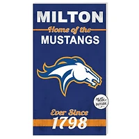 Milton Academy Mustangs 11" x 20" Indoor/Outdoor Home Of The Sign