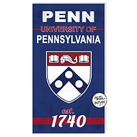 Pennsylvania Quakers 11" x 20" Indoor/Outdoor Home Of The Sign