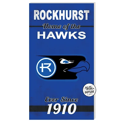 Rockhurst Hawks 11" x 20" Indoor/Outdoor Home Of The Sign