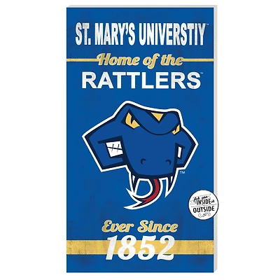 St. Mary's University Rattlers 11" x 20" Indoor/Outdoor Home Of The Sign