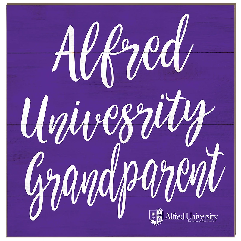 Alfred University Saxons 10'' x 10'' Grandparent Plaque