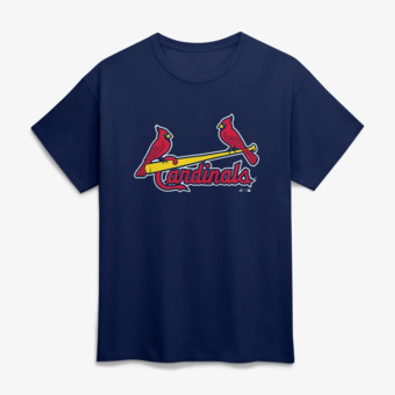 Men's Logo Athletic Navy St. Louis Cardinals Wordmark T-Shirt