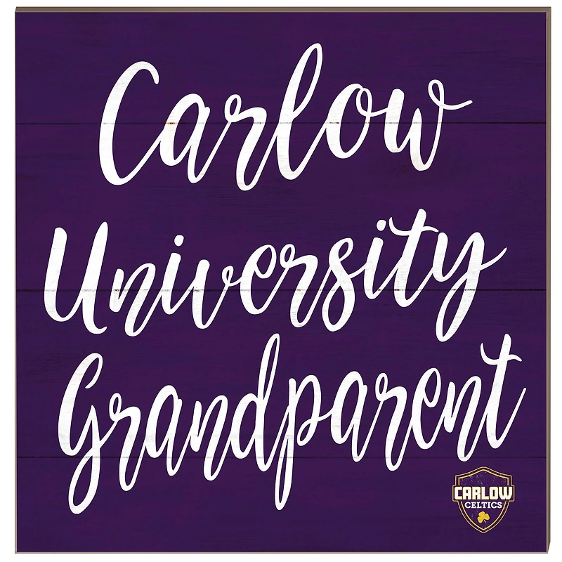Carlow University Celtics 10'' x 10'' Grandparent Plaque