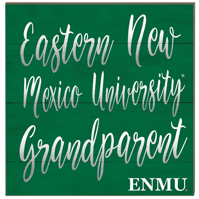 Eastern New Mexico Greyhounds 10'' x 10'' Grandparent Plaque