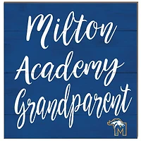 Milton Academy Mustangs 10'' x 10'' Grandparent Plaque