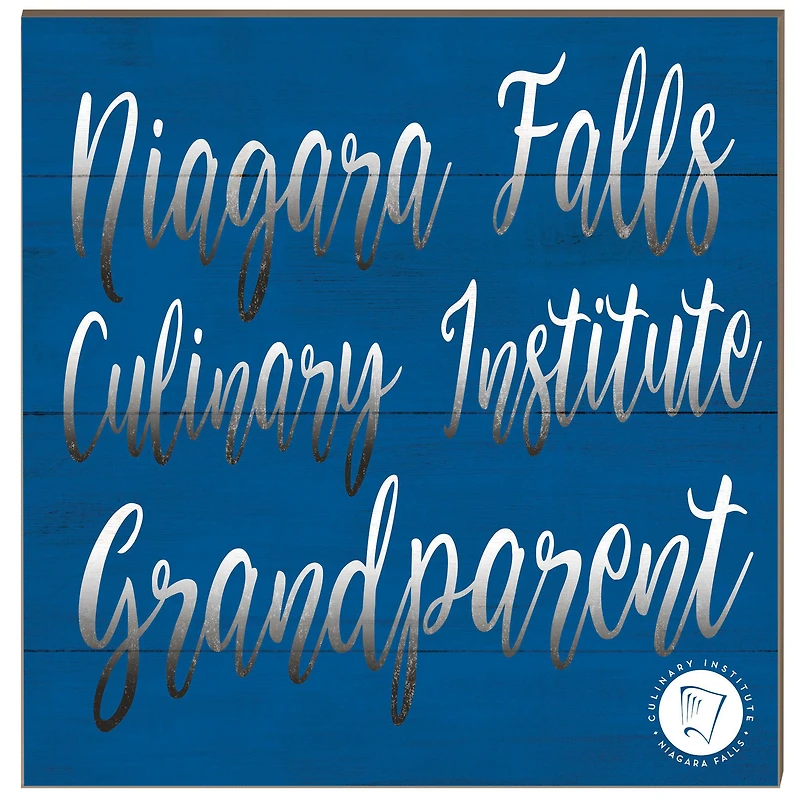 Niagara Falls Culinary Institute 10'' x 10'' Grandparent Plaque