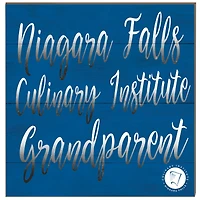 Niagara Falls Culinary Institute 10'' x 10'' Grandparent Plaque