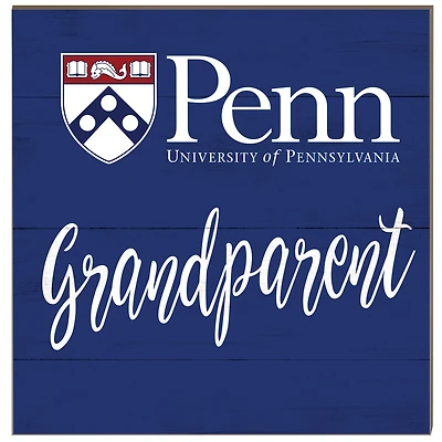 Pennsylvania Quakers 10'' x 10'' Grandparent Plaque