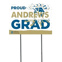 Andrews University Cardinals 18" x 24" Grad Yard Sign