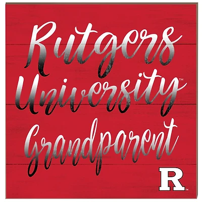 Rutgers Scarlet Knights 10'' x 10'' Grandparent Plaque