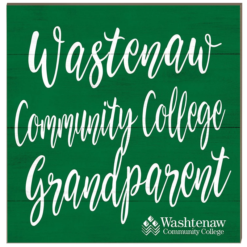 Washtenaw Community College 10'' x 10'' Grandparent Plaque