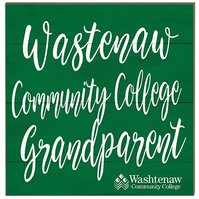 Washtenaw Community College 10'' x 10'' Grandparent Plaque