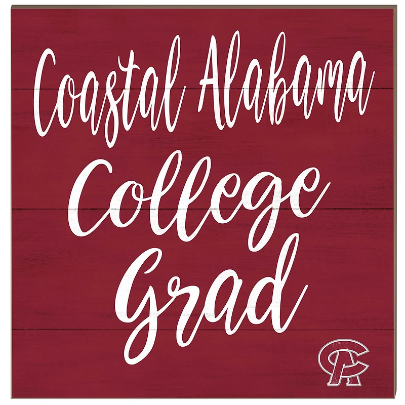 Coastal Alabama Community College 10'' x 10'' Grad Plaque