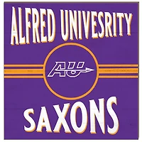 Alfred University Saxons 10'' x 10'' Retro Team Sign