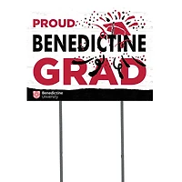 Benedictine Eagles 18" x 24" Grad Yard Sign