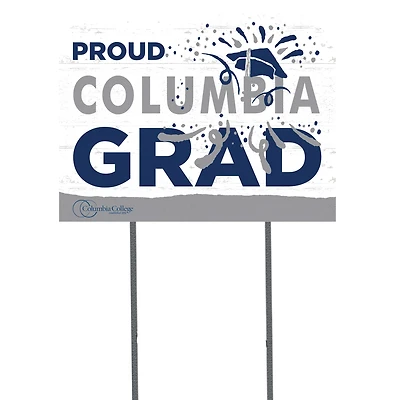 Columbia College of Missouri Cougars 18" x 24" Grad Yard Sign