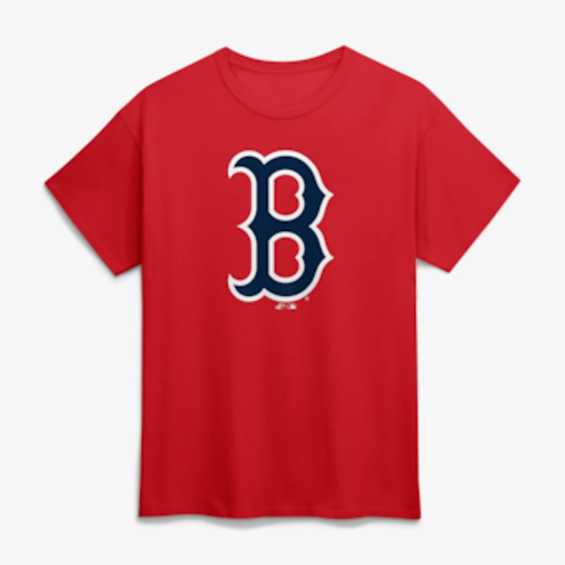 Men's Logo Athletic Red Boston Red Sox Official Logo T-Shirt