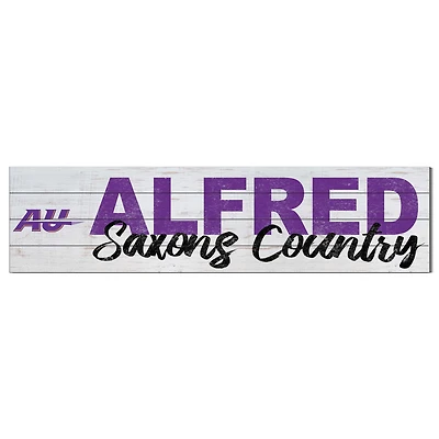 Alfred University Saxons 10'' x 40'' Logo Sign