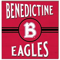 Benedictine Eagles 10'' x 10'' Retro Team Sign