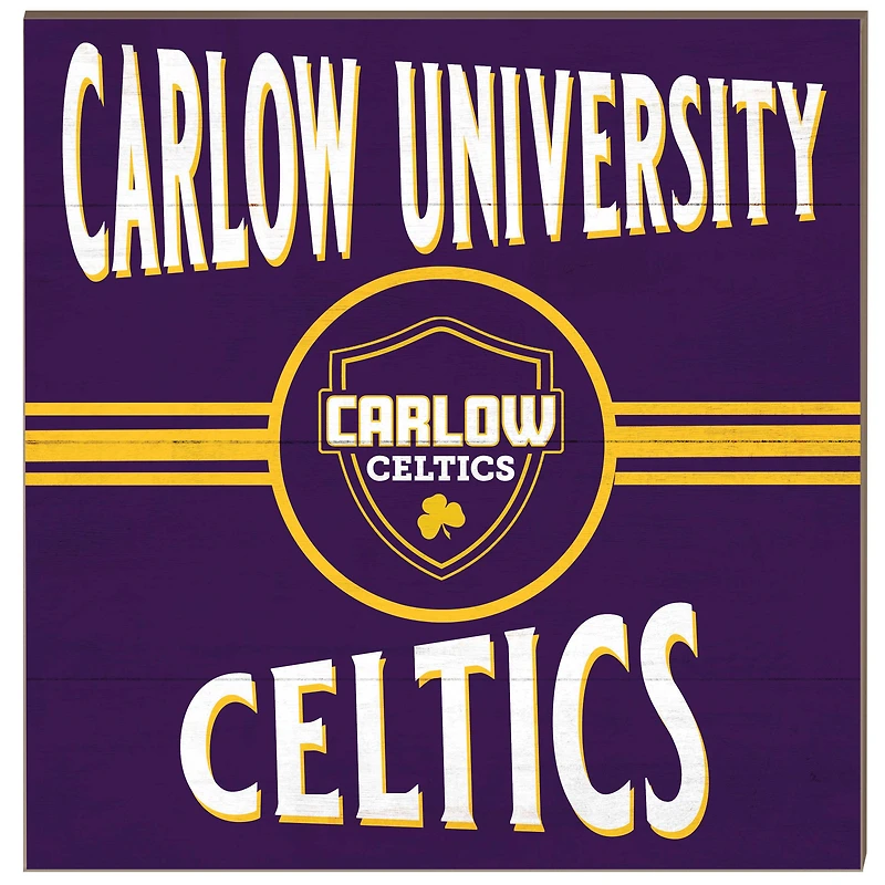 Carlow University Celtics 10'' x 10'' Retro Team Sign