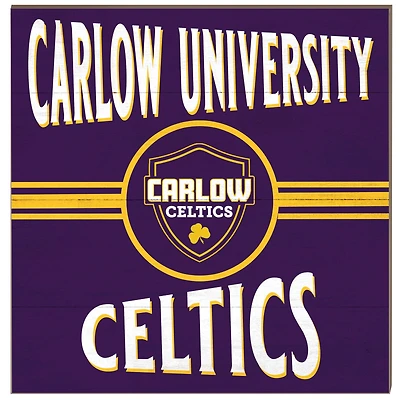 Carlow University Celtics 10'' x 10'' Retro Team Sign