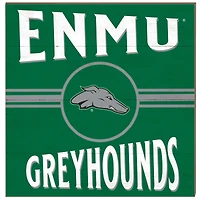 Eastern New Mexico Greyhounds 10'' x 10'' Retro Team Sign