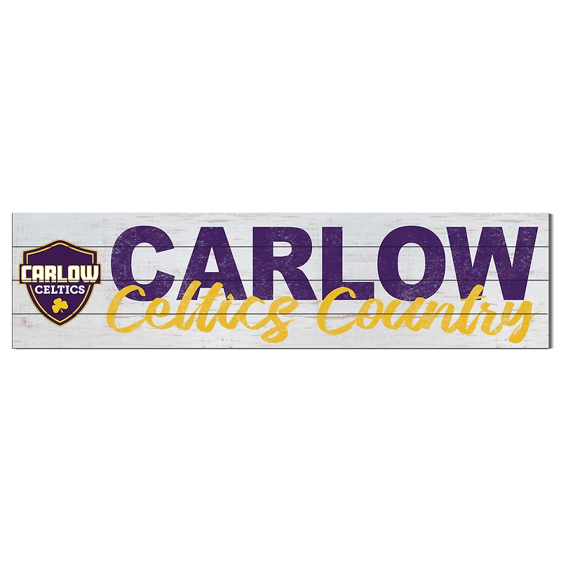 Carlow University Celtics 10'' x 40'' Logo Sign