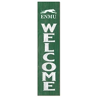 Eastern New Mexico Greyhounds 12'' x 48'' Welcome Outdoor Leaner