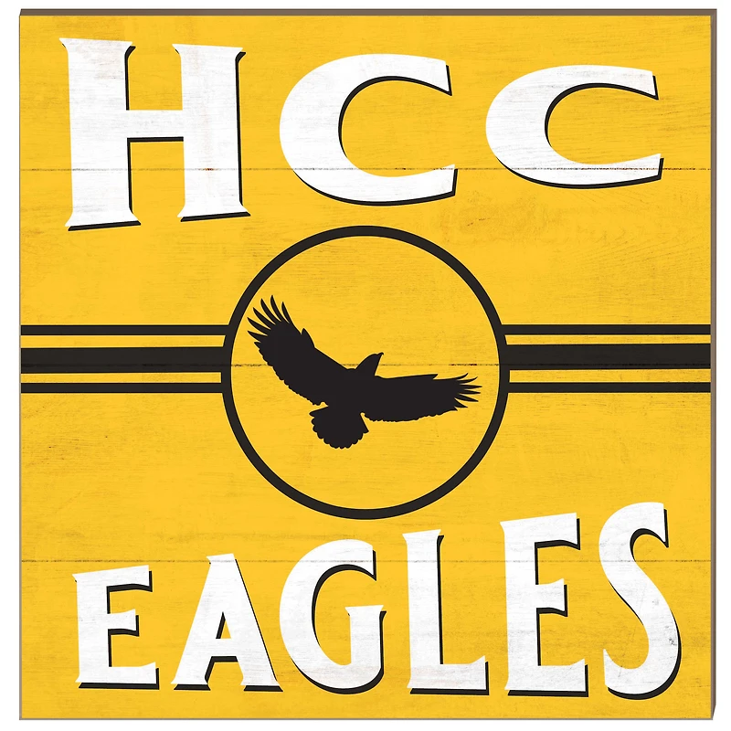 Houston Community College 10'' x 10'' Retro Team Sign