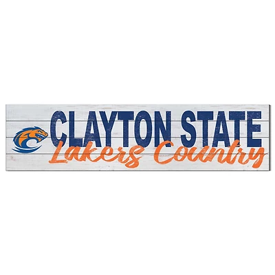 Clayton State Lakers 10'' x 40'' Logo Sign