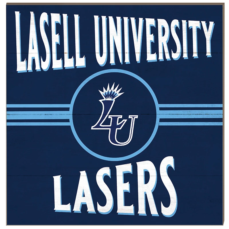Lasell Lasers 10'' x 10'' Retro Team Sign