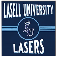 Lasell Lasers 10'' x 10'' Retro Team Sign