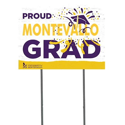 Montevallo Falcons 18" x 24" Grad Yard Sign