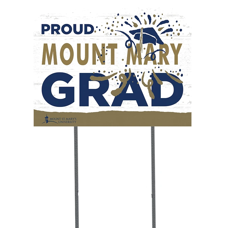 Mount Mary Blue Angels 18" x 24" Grad Yard Sign