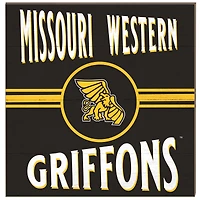 Missouri Western State Griffons 10'' x 10'' Retro Team Sign