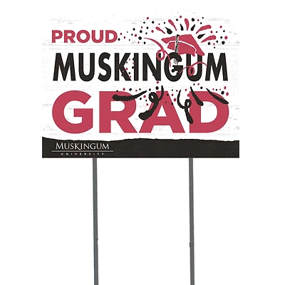 Muskingum Muskies 18" x 24" Grad Yard Sign