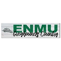 Eastern New Mexico Greyhounds 10'' x 40'' Logo Sign