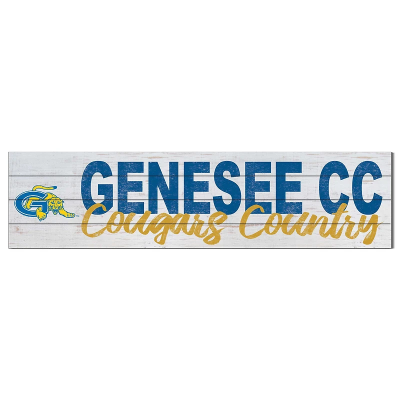 SUNY Genesee Community College 10'' x 40'' Logo Sign