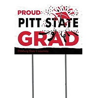 Pittsburg State Gorillas 18" x 24" Grad Yard Sign