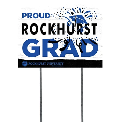 Rockhurst Hawks 18" x 24" Grad Yard Sign