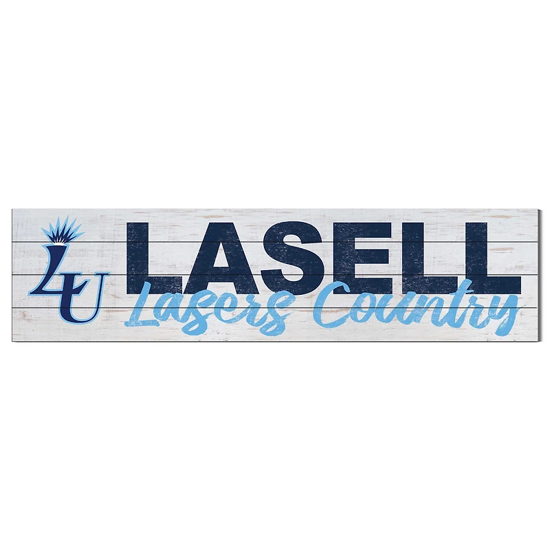 Lasell Lasers 10'' x 40'' Logo Sign