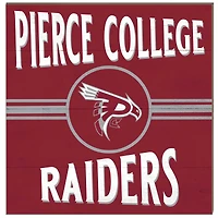 Pierce College Raiders 10'' x 10'' Retro Team Sign