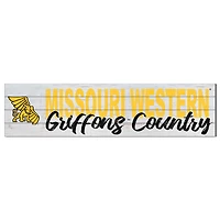 Missouri Western State Griffons 10'' x 40'' Logo Sign