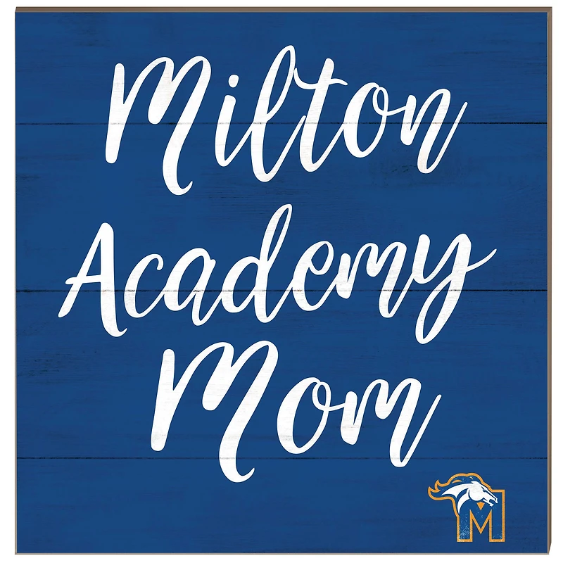 Milton Academy Mustangs 10'' x 10'' Mom Plaque