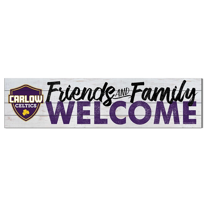 Carlow University Celtics 10'' x 40'' Friends & Family Welcome Sign